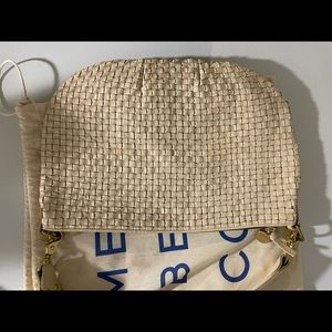 Cream Woven Moyen Messenger